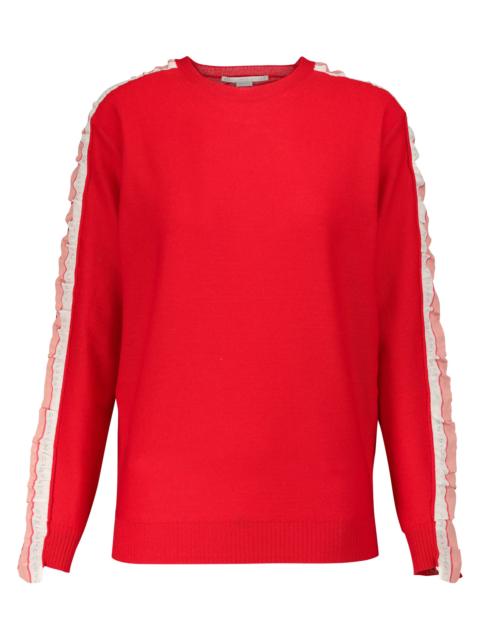 Stella McCartney Silk-trimmed wool sweater