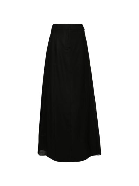 tailored maxi skirt