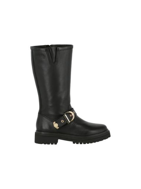 Versace Jeans Leather Rodeo Boots Black (Women's)