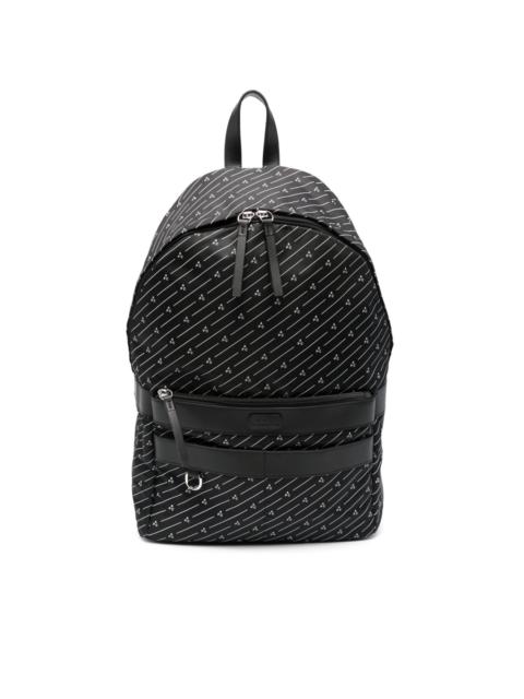 logo-print backpack