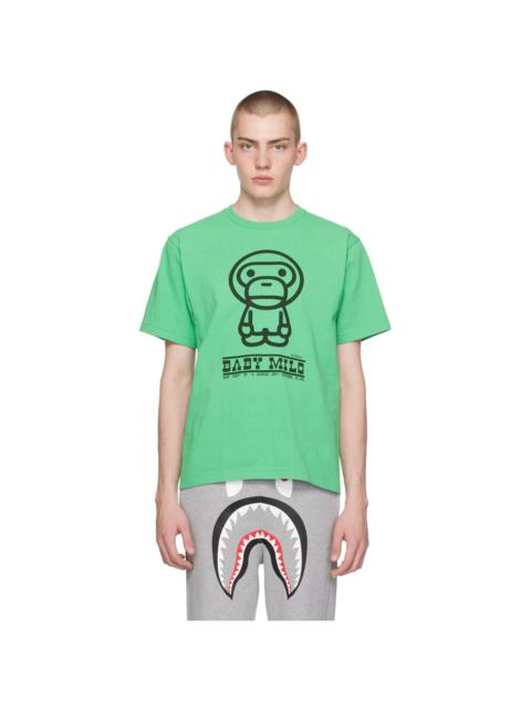 A BATHING APE® Green Classic Baby Milo T-Shirt
