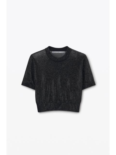 Alexander Wang clear bead hotfix crewneck tee