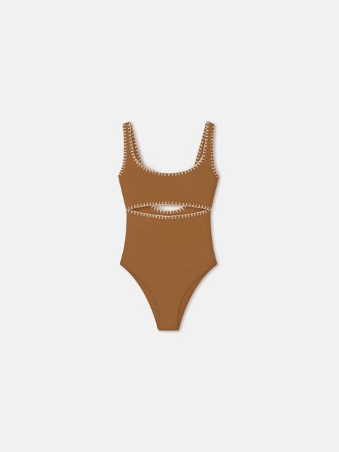 Nanushka Crocheted Cut-Out Swimsuit