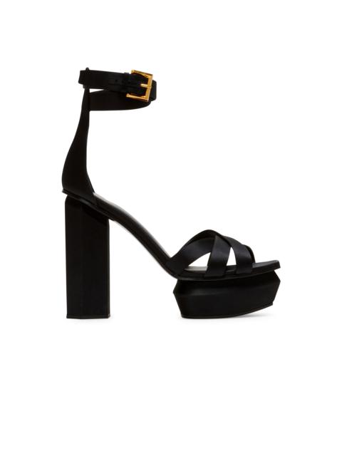 Ava satin platform sandals