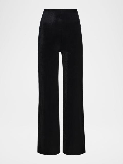 commando Wide-Leg Stretch Velvet Pants