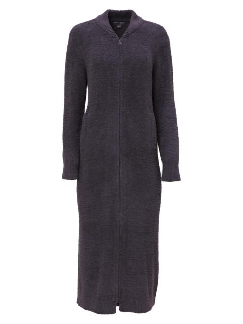 Barefoot Dreams Women's Cozychic Full Zip V-Neck Lounger - Carbon