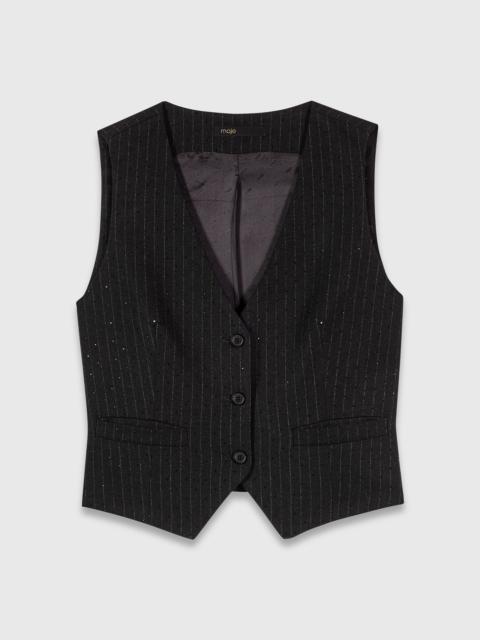 maje Diamanté tailored jacket