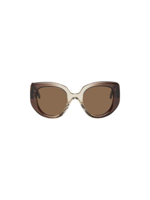 Loewe Brown Butterfly Sunglasses