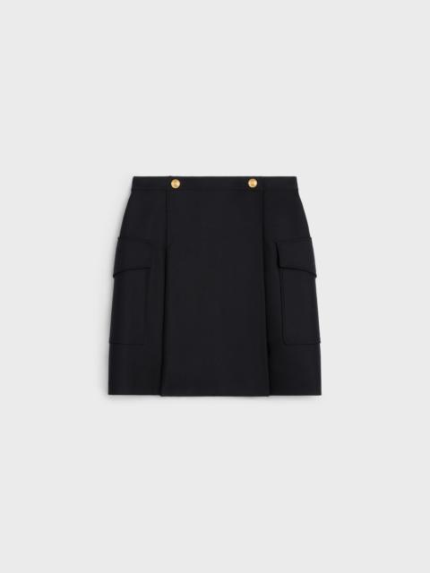 CELINE skirt with patch pockets in mohair wool