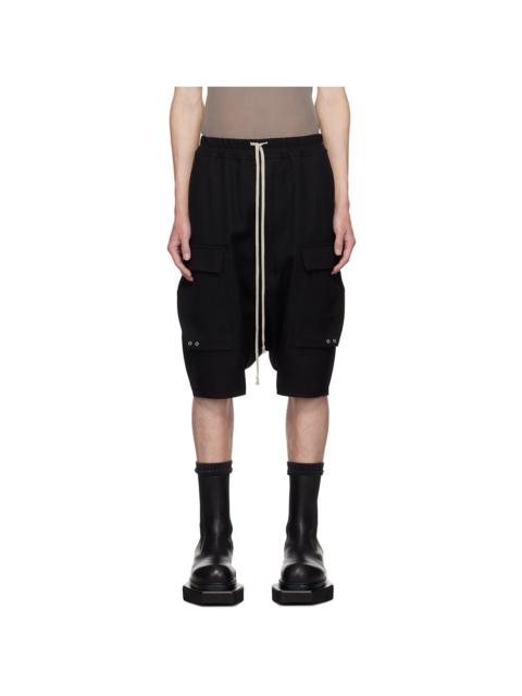 Rick Owens Black Porterville Cargo Pods Shorts