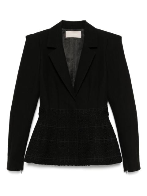 ELIE SAAB Macramé peplum blazer