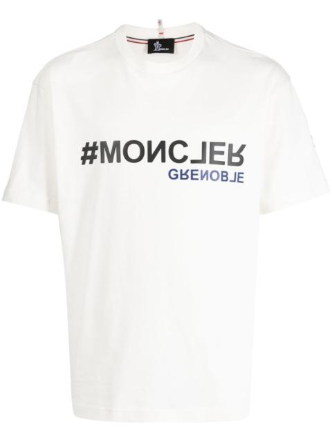 Moncler Grenoble logo-stamp cotton T-shirt