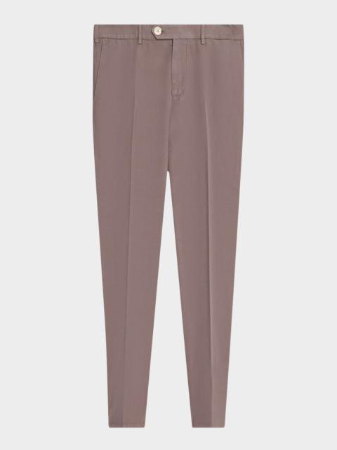 Brunello Cucinelli Men's Dyed Cotton Straight-Fit Pants