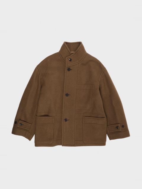 Lemaire Boxy Duffle Coat - Olive Brown