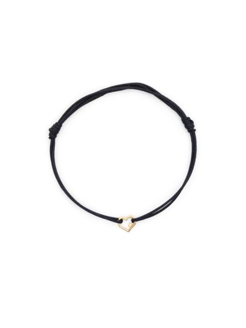 ALIITA heart-charm cord bracelet