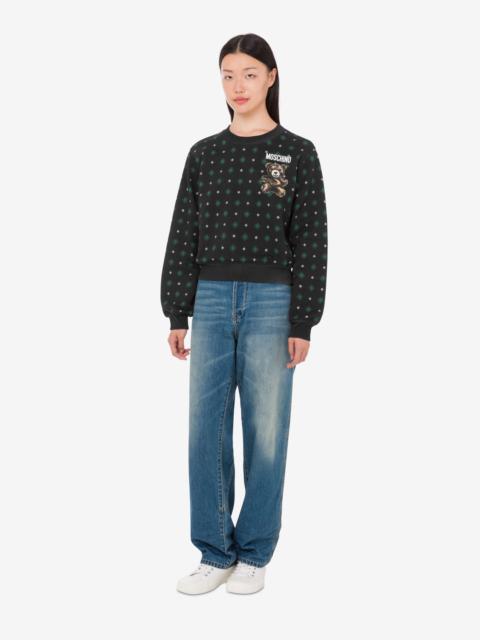 Moschino MOSCHINO TEDDY BEAR ORGANIC COTTON SWEATSHIRT