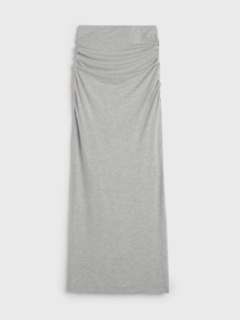 TOTEME Draped jersey skirt pale grey mélange