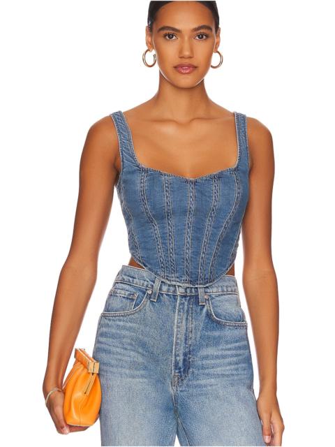 BARDOT Denim Corset Bustier