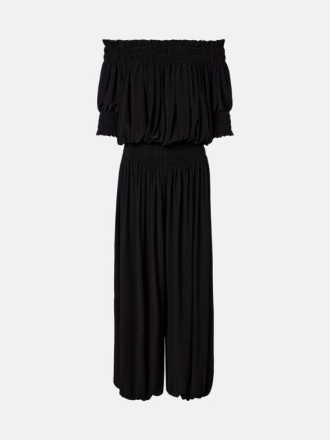 NORMA KAMALI Off-shoulder jersey jumpsuit
