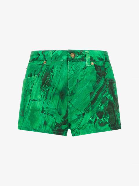 Roberto Cavalli Malachite Print Shorts
