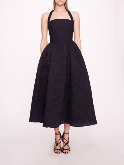 Marchesa CALATHEA HALTER DRESS
