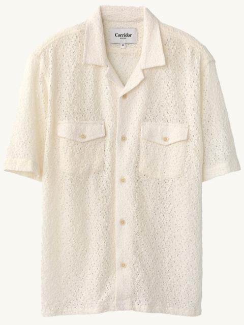 Corridor FLORAL LACE SS CAMP - NATURAL