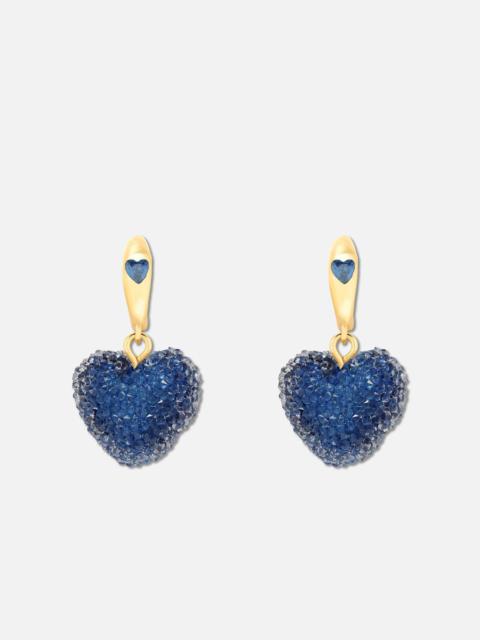 CRYSTAL HAZE MINI JELLY HEART HOOPS