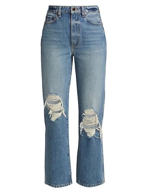KHAITE Abigail Distressed Jeans