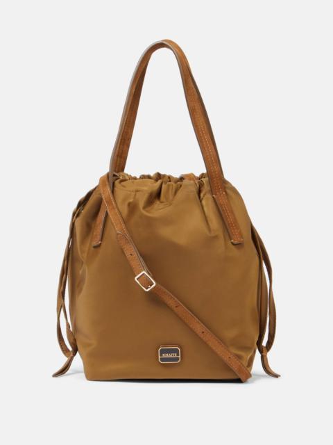 KHAITE Rory Medium leather-trimmed bucket bag