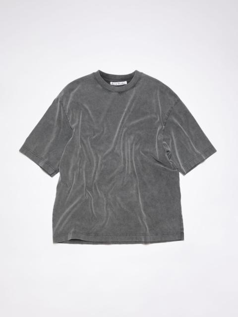 Crew neck t-shirt - Relaxed fit - Faded black
