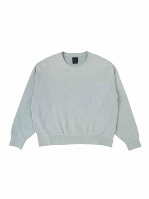 visvim AMPLUS SB SWEAT L/S DMGD GREEN