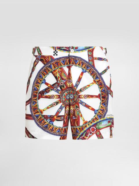 Dolce & Gabbana Carretto-print swim boxer shorts