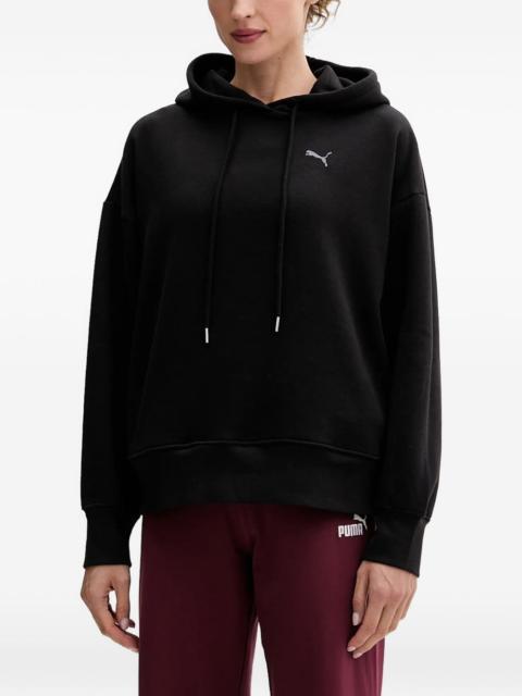 PUMA logo-embroidered drawstring hoodie