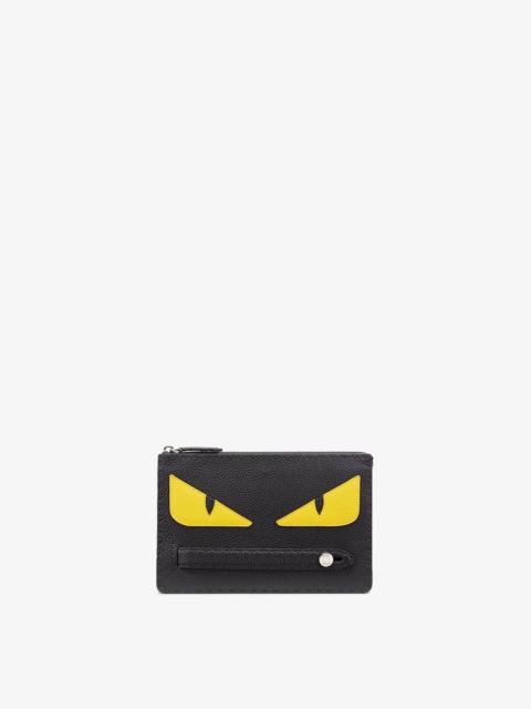 FENDI in black Roman leather with inlay