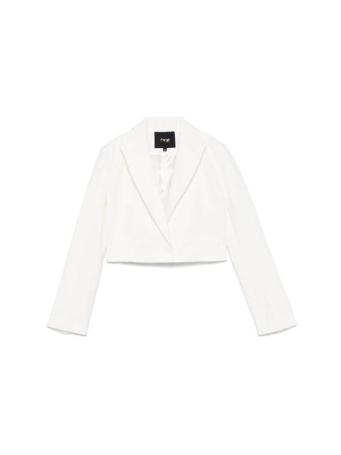 maje cropped blazer