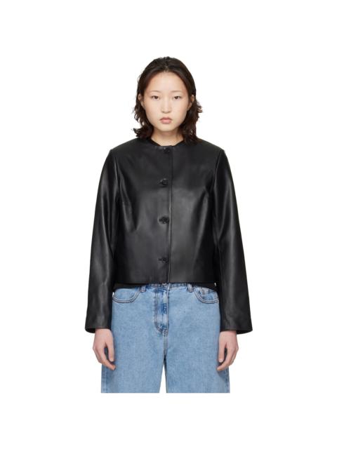Black Raho Plongé Leather Jacket