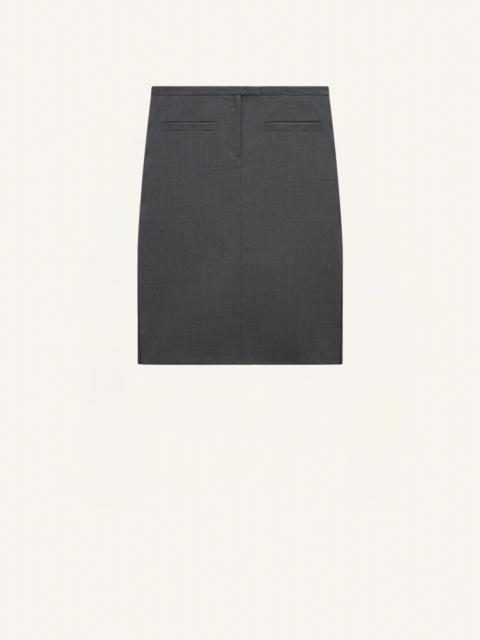 courrèges WOOL DOUBLE SLITS SKIRT