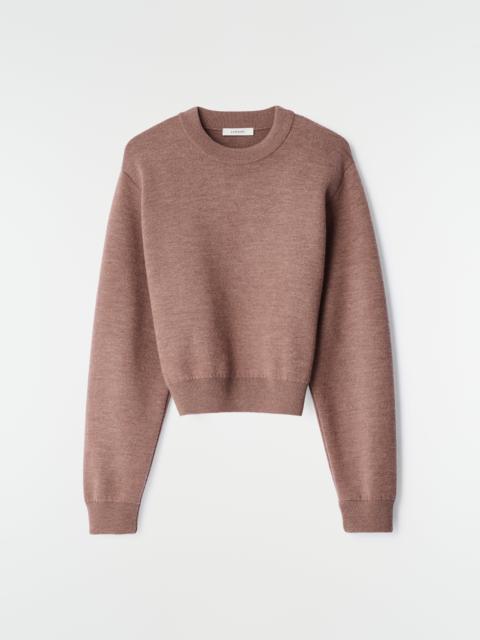 Lemaire SHORT SWEATSHIRT IN FELTED MERINO WOOL