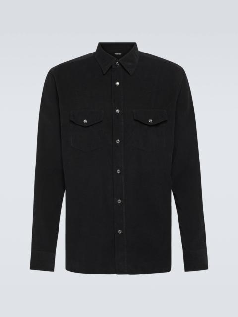 Cotton corduroy Western shirt