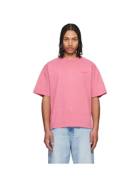 Carhartt WIP Pink Benton T-shirt