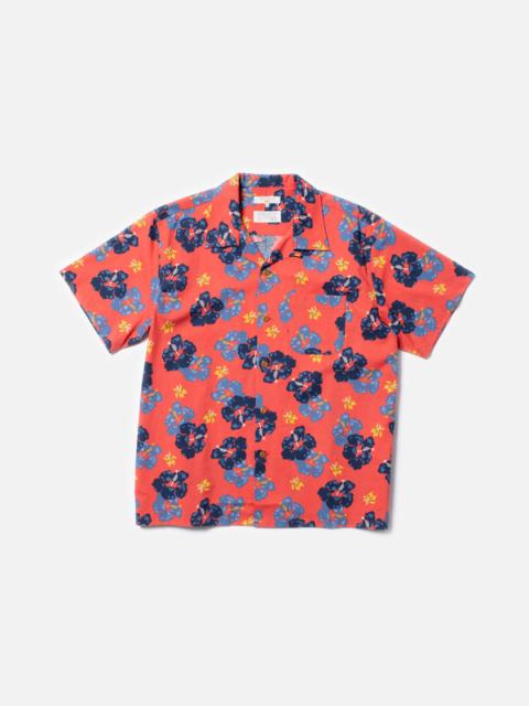 Nudie Jeans Arthur Flower Hawaii Shirt Red