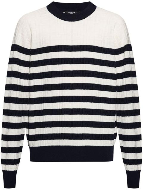 Balmain striped jumper