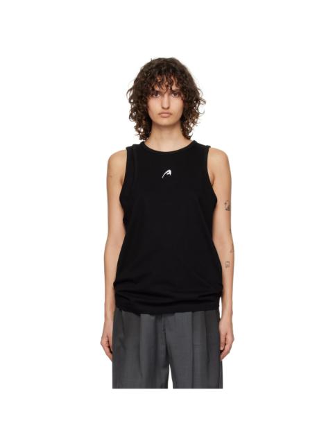 ADER error Black Layered Tank Top