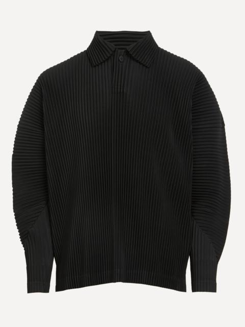 ISSEY MIYAKE MC AUGUST Pleated Polo Shirt