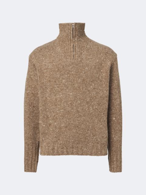 AURALEE Wool half-zip sweater