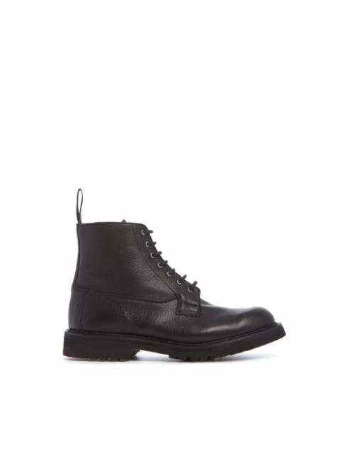 Camilla Derby Boot in Black Leather