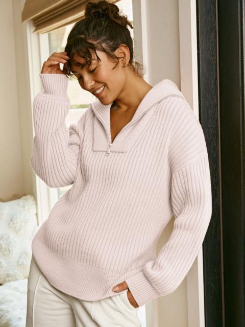 BEYOND YOGA Wool Blend Collared Pullover