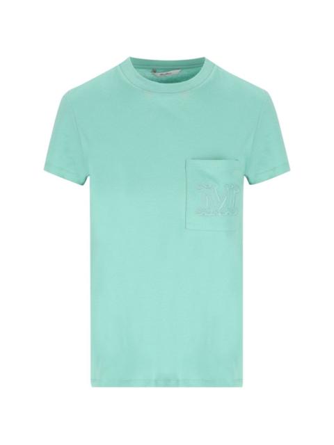 Max Mara chest-pocket embroidered-logo T-shirt