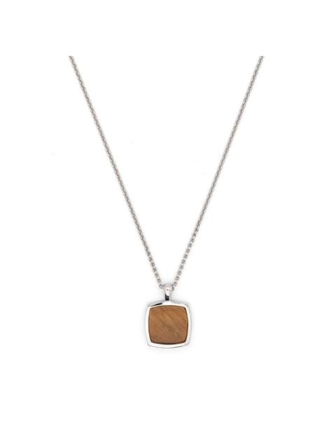TOM WOOD Cushion Pendant Tiger Eye necklace