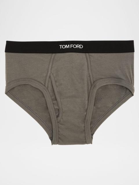 TOM FORD Men's Jacquard Logo Cotton Briefs